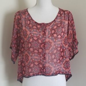 MUDD High-Lo Blouse Top